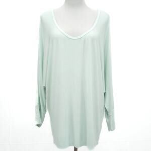 Michael Stars Mint Green Joni Scoop Neck Dolman Sleeve Top Size XL